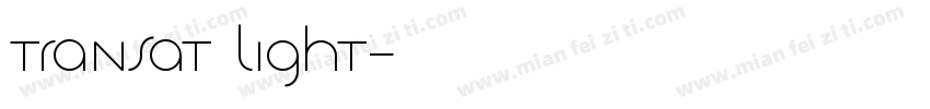 transat light字体转换
